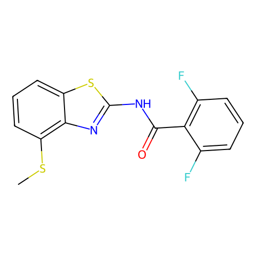 2,6-difluoro-N-(4-(methylthio)benzo[d]thiazol-2-yl)benzamide structure