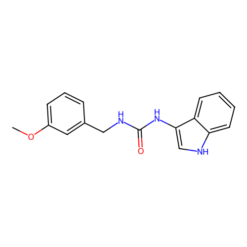 1-(1H-indol-3-yl)-3-(3-methoxybenzyl)urea structure