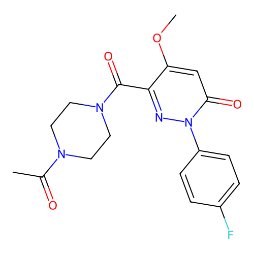 6-(4-Acetylpiperazine-1-carbonyl)-2-(4-fluorophenyl)-5-methoxypyridazin-3-one structure
