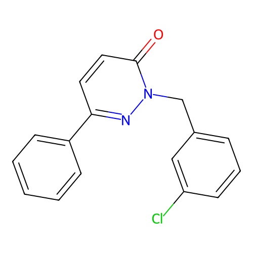 2-(3-chlorobenzyl)-6-phenylpyridazin-3(2H)-one structure