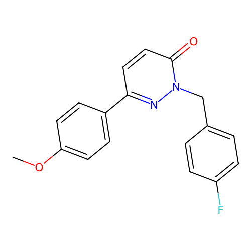 2-(4-fluorobenzyl)-6-(4-methoxyphenyl)pyridazin-3(2H)-one structure