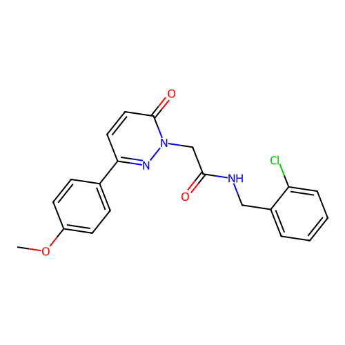 N-(2-chlorobenzyl)-2-(3-(4-methoxyphenyl)-6-oxopyridazin-1(6H)-yl)acetamide structure