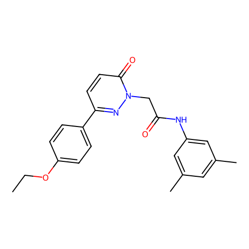 N-(3,5-dimethylphenyl)-2-[3-(4-ethoxyphenyl)-6-oxopyridazin-1-yl]acetamide structure