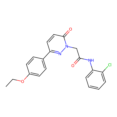 N-(2-chlorophenyl)-2-[3-(4-ethoxyphenyl)-6-oxopyridazin-1-yl]acetamide structure
