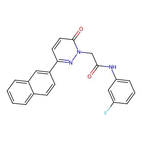 N-(3-fluorophenyl)-2-(3-naphthalen-2-yl-6-oxopyridazin-1-yl)acetamide structure
