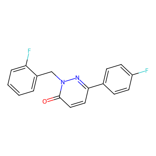 2-(2-fluorobenzyl)-6-(4-fluorophenyl)pyridazin-3(2H)-one structure