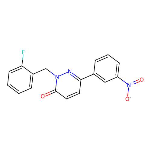 2-(2-fluorobenzyl)-6-(3-nitrophenyl)pyridazin-3(2H)-one structure