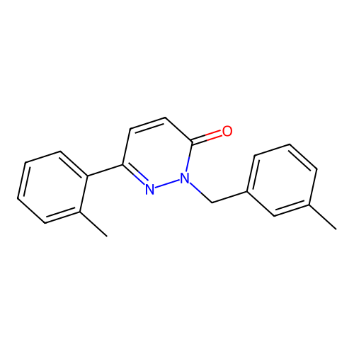 2-(3-methylbenzyl)-6-(o-tolyl)pyridazin-3(2H)-one structure