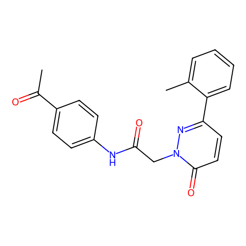 N-(4-acetylphenyl)-2-[3-(2-methylphenyl)-6-oxopyridazin-1-yl]acetamide structure