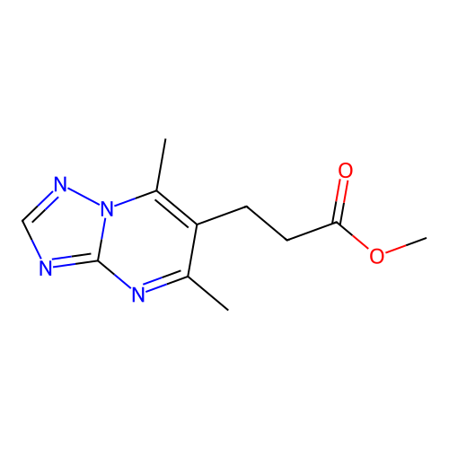Methyl 3-(5,7-dimethyl-[1,2,4]triazolo[1,5-a]pyrimidin-6-yl)propanoate structure