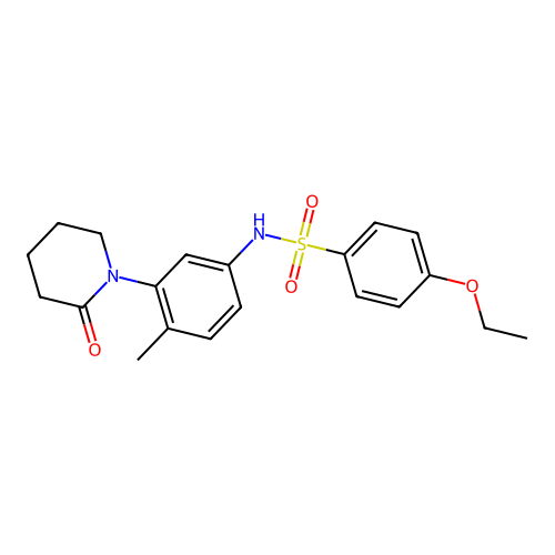 4-ethoxy-N-(4-methyl-3-(2-oxopiperidin-1-yl)phenyl)benzenesulfonamide structure