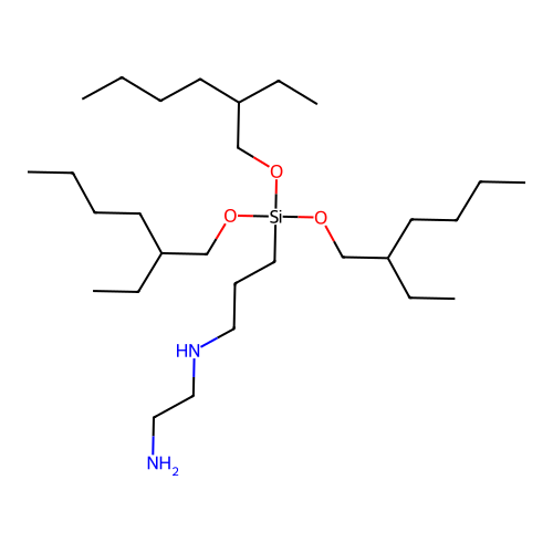 1,2-Ethanediamine, N-[3-[tris[(2-ethylhexyl)oxy]silyl]propyl]- structure