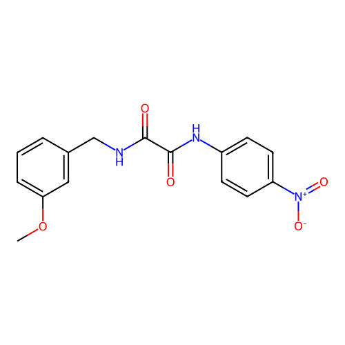 N1-(3-methoxybenzyl)-N2-(4-nitrophenyl)oxalamide structure