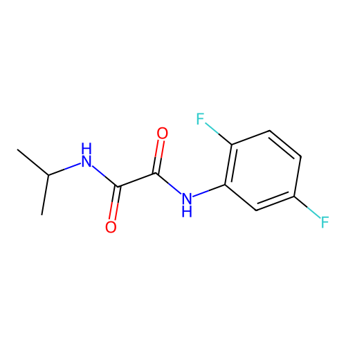 N1-(2,5-difluorophenyl)-N2-isopropyloxalamide structure