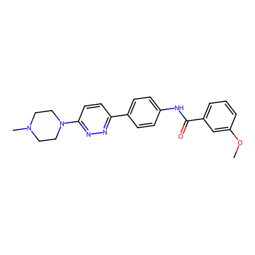 3-methoxy-N-(4-(6-(4-methylpiperazin-1-yl)pyridazin-3-yl)phenyl)benzamide structure