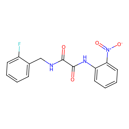 N1-(2-fluorobenzyl)-N2-(2-nitrophenyl)oxalamide structure