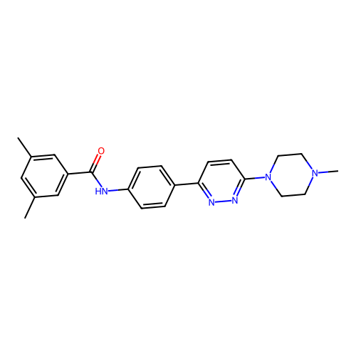 3,5-dimethyl-N-(4-(6-(4-methylpiperazin-1-yl)pyridazin-3-yl)phenyl)benzamide structure