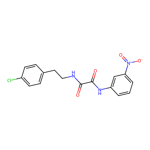 N1-(4-chlorophenethyl)-N2-(3-nitrophenyl)oxalamide structure