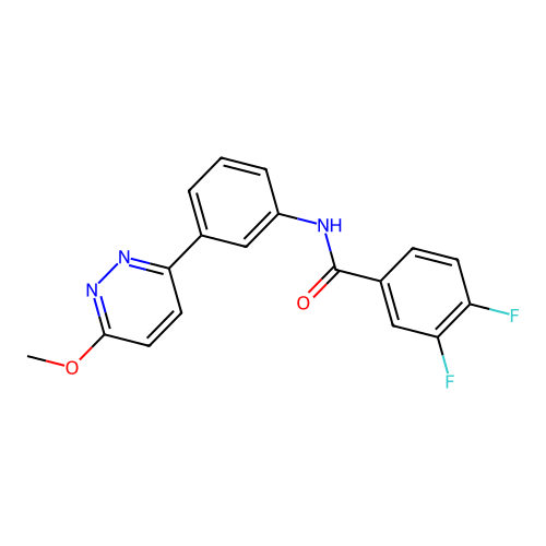 3,4-difluoro-N-[3-(6-methoxypyridazin-3-yl)phenyl]benzamide structure