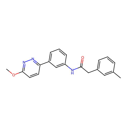 N-(3-(6-methoxypyridazin-3-yl)phenyl)-2-(m-tolyl)acetamide structure