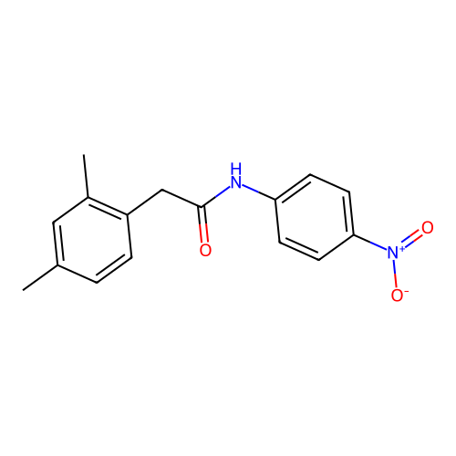 2-(2,4-dimethylphenyl)-N-(4-nitrophenyl)acetamide structure