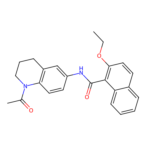 N-(1-acetyl-1,2,3,4-tetrahydroquinolin-6-yl)-2-ethoxy-1-naphthamide structure