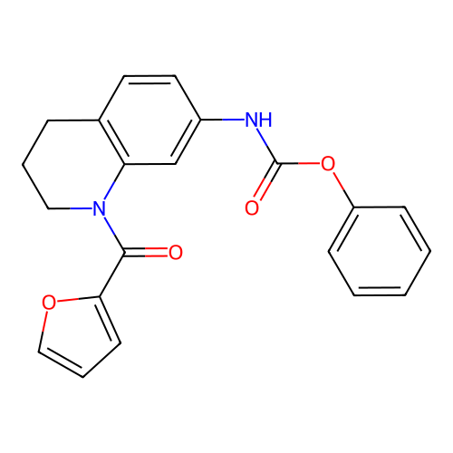 Phenyl (1-(furan-2-carbonyl)-1,2,3,4-tetrahydroquinolin-7-yl)carbamate structure