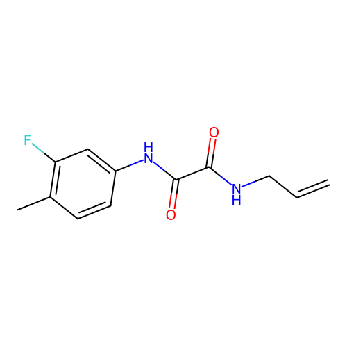 N1-allyl-N2-(3-fluoro-4-methylphenyl)oxalamide structure