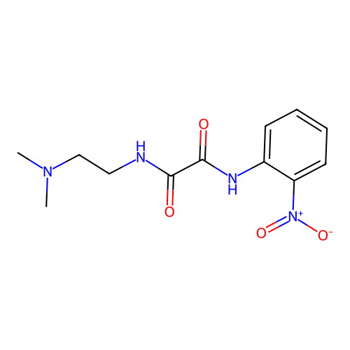 N1-(2-(dimethylamino)ethyl)-N2-(2-nitrophenyl)oxalamide structure