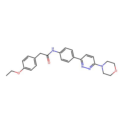2-(4-ethoxyphenyl)-N-(4-(6-morpholinopyridazin-3-yl)phenyl)acetamide structure