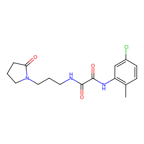 N1-(5-chloro-2-methylphenyl)-N2-(3-(2-oxopyrrolidin-1-yl)propyl)oxalamide structure