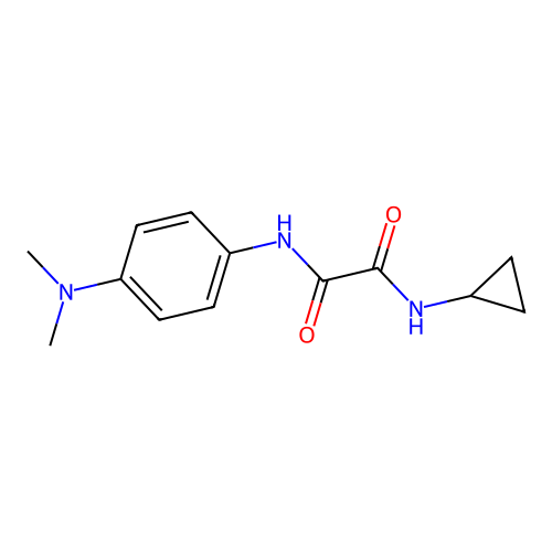 N1-cyclopropyl-N2-(4-(dimethylamino)phenyl)oxalamide structure