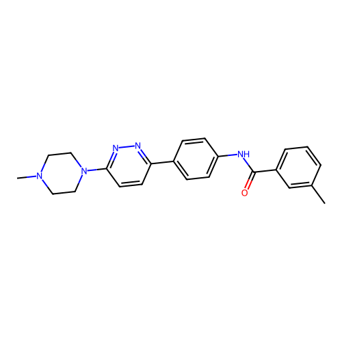 3-methyl-N-(4-(6-(4-methylpiperazin-1-yl)pyridazin-3-yl)phenyl)benzamide structure