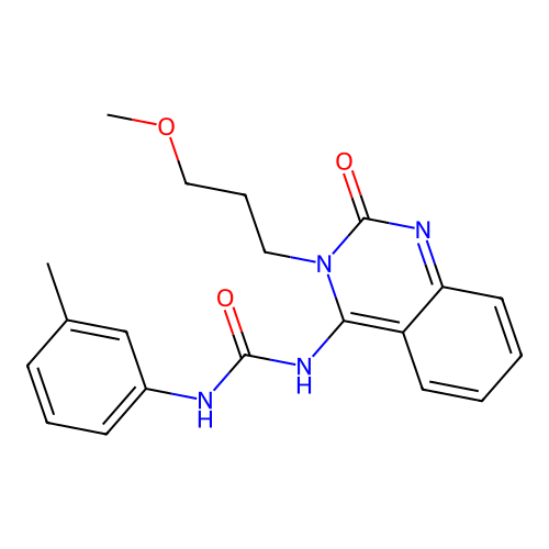 1-[3-(3-Methoxypropyl)-2-oxoquinazolin-4-yl]-3-(3-methylphenyl)urea structure
