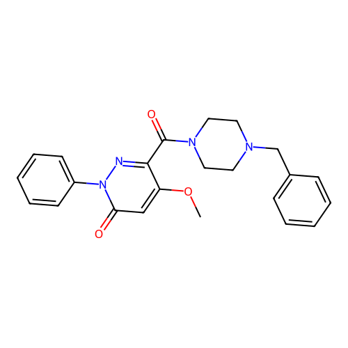 6-(4-Benzylpiperazine-1-carbonyl)-5-methoxy-2-phenylpyridazin-3-one structure