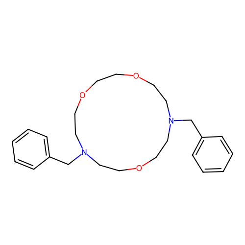 7,13-Dibenzyl-1,4,10-trioxa-7,13-diazacyclopentadecane structure