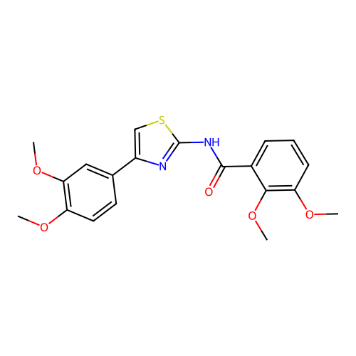 N-[4-(3,4-dimethoxyphenyl)-1,3-thiazol-2-yl]-2,3-dimethoxybenzamide structure