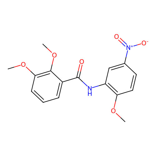 2,3-dimethoxy-N-(2-methoxy-5-nitrophenyl)benzamide structure