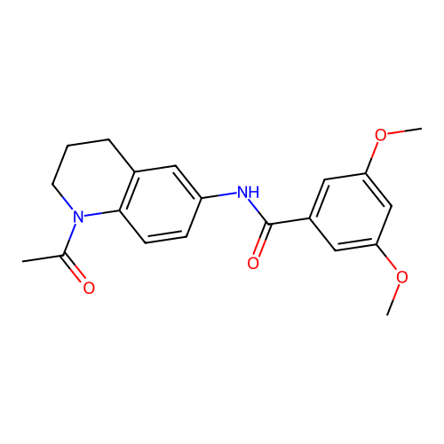 N-(1-acetyl-1,2,3,4-tetrahydroquinolin-6-yl)-3,5-dimethoxybenzamide structure