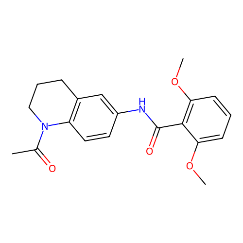 N-(1-acetyl-1,2,3,4-tetrahydroquinolin-6-yl)-2,6-dimethoxybenzamide structure