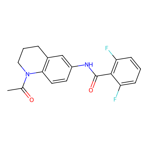 N-(1-acetyl-1,2,3,4-tetrahydroquinolin-6-yl)-2,6-difluorobenzamide structure