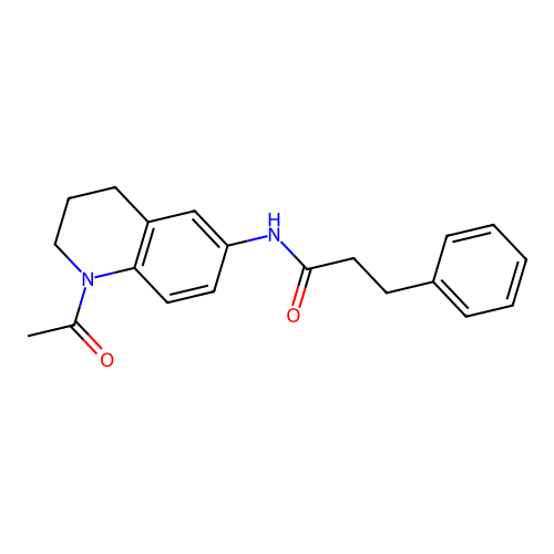 N-(1-acetyl-1,2,3,4-tetrahydroquinolin-6-yl)-3-phenylpropanamide structure