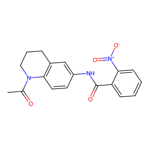 N-(1-acetyl-1,2,3,4-tetrahydroquinolin-6-yl)-2-nitrobenzamide structure