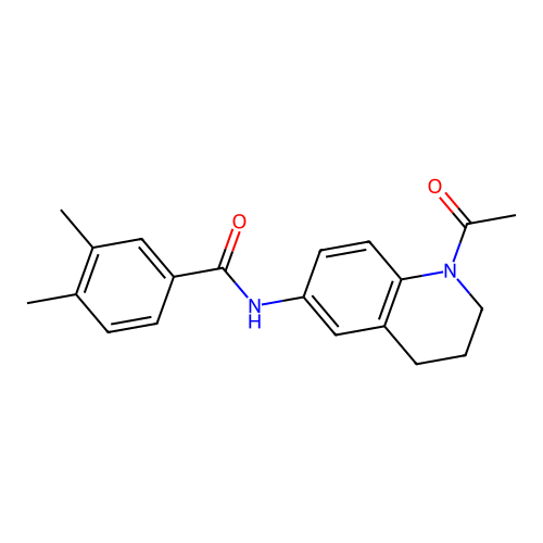 N-(1-acetyl-1,2,3,4-tetrahydroquinolin-6-yl)-3,4-dimethylbenzamide structure