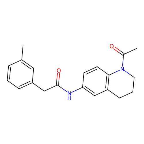 N-(1-acetyl-1,2,3,4-tetrahydroquinolin-6-yl)-2-(m-tolyl)acetamide structure