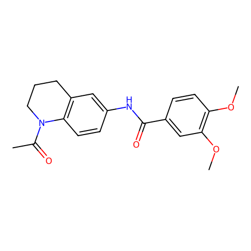 N-(1-acetyl-1,2,3,4-tetrahydroquinolin-6-yl)-3,4-dimethoxybenzamide structure
