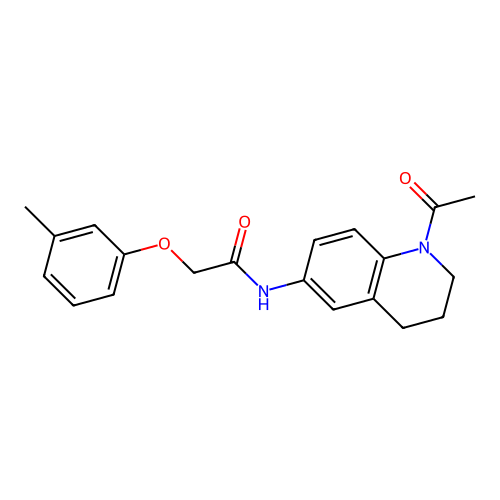 N-(1-acetyl-1,2,3,4-tetrahydroquinolin-6-yl)-2-(m-tolyloxy)acetamide structure
