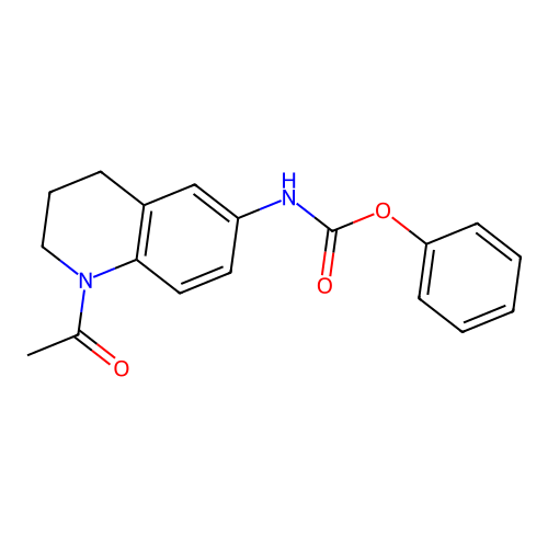 Phenyl (1-acetyl-1,2,3,4-tetrahydroquinolin-6-yl)carbamate structure