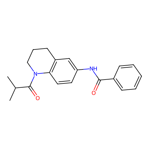 N-(1-isobutyryl-1,2,3,4-tetrahydroquinolin-6-yl)benzamide structure
