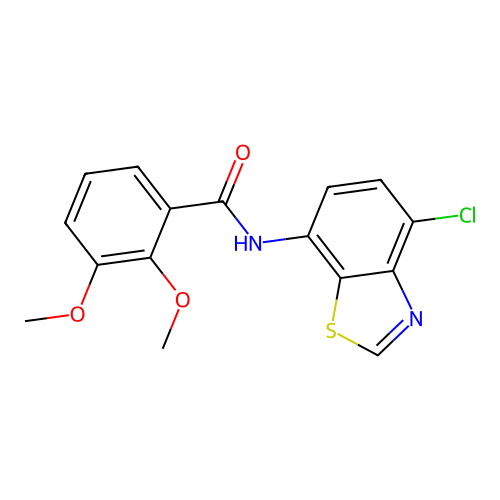 N-(4-chloro-1,3-benzothiazol-7-yl)-2,3-dimethoxybenzamide structure